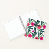 Poppy botanisch patroon notitieboek (Binnen)