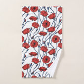Poppy Bouquet Bad Handdoek (Handdoek)