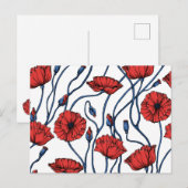Poppy Bouquet Briefkaart (Voorkant / Achterkant)