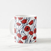 Poppy Bouquet Koffiemok (Voorkant links)