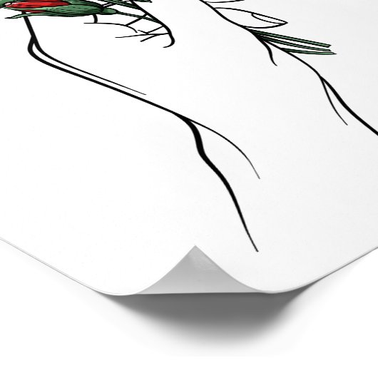 Poppy Bouquet Poster (Hoek)