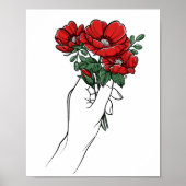 Poppy Bouquet Poster (Voorkant)