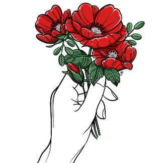 Poppy Bouquet Poster