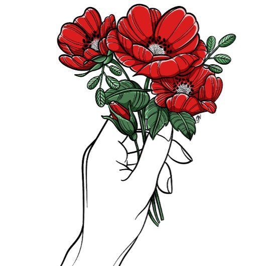 Poppy Bouquet Poster