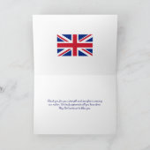 Poppy | Britse veteranen | Union Jack | HERDENKING Bedankkaart (Binnen)