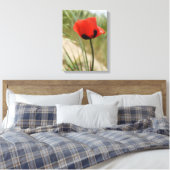 Poppy Canvas Wall afdrukken (Insitu (Slaapkamer))