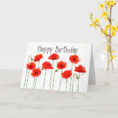 Poppy Card Kaart (Gele Bloem)