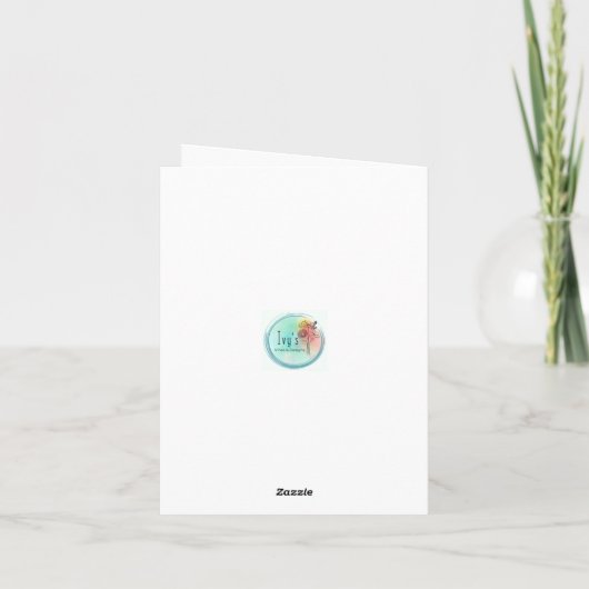 Poppy Card Kaart (Achterkant)