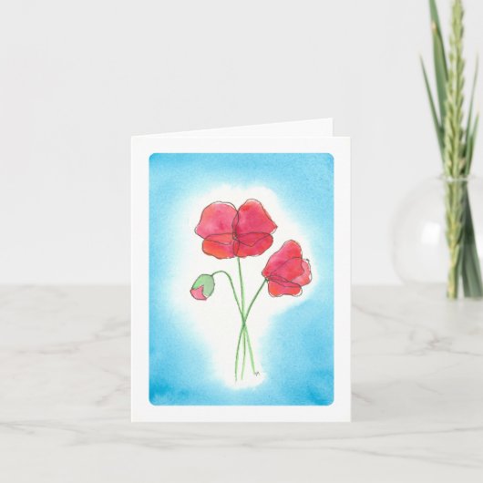 Poppy Card Kaart (Voorkant)