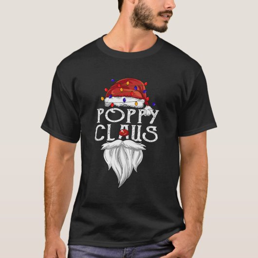 Poppy Claus Baard Poppy Claus Kerstmis T-shirt (Voorkant)