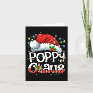 Poppy Claus Kerstmis Kerstman Bijpassende Familie  Kaart