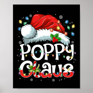 Poppy Claus Kerstmis Kerstman Bijpassende Familie  Poster