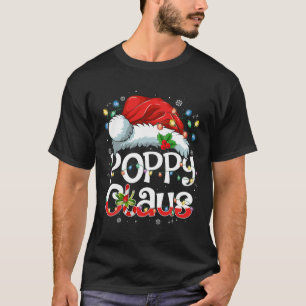 Poppy Claus Kerstmis Kerstman Bijpassende Familie T-shirt