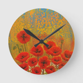 Poppy Clock Ronde Klok