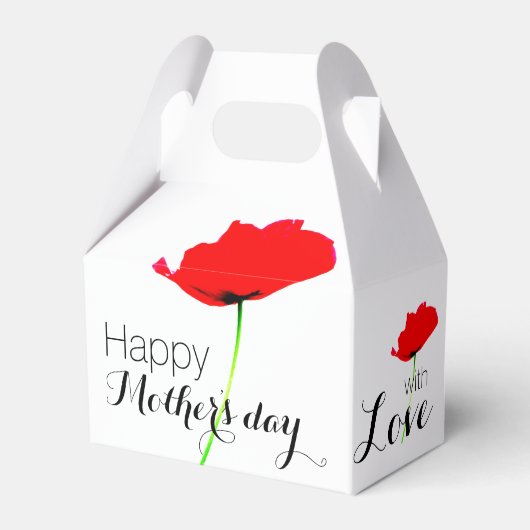 POPPY Collectie 01 Moederdag Favor Box Bedankdoosjes (Voorkant Zijde)
