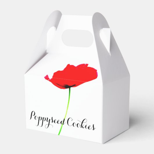 POPPY Collectie 01 Poppyseed Cookies Favor Box Bedankdoosjes (Voorkant Zijde)