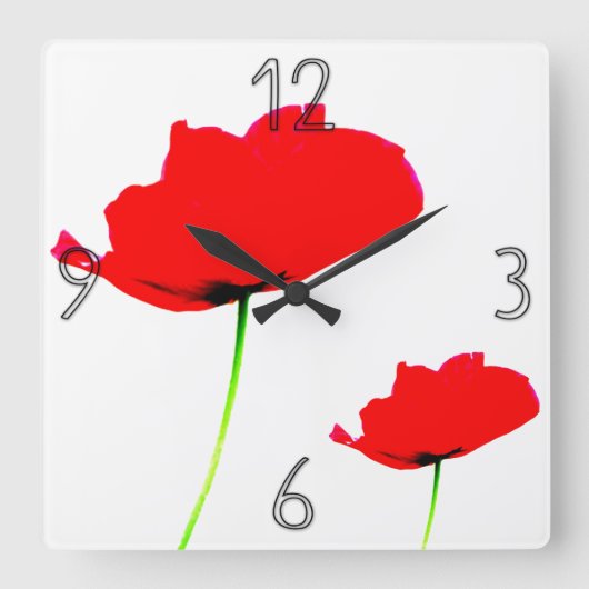 POPPY Collectie 01 wandklok (Voorkant)