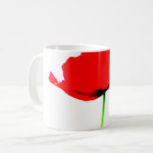 POPPY Collectie 01 Witte Keramische Mok (Voorkant links)