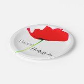 POPPY Collectie 02 Moederdag Borden papier Papieren Bordje (Gekanteld)