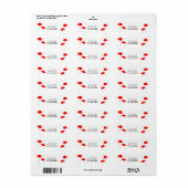 POPPY Collectie 04 Retouradreslabels Etiket (Full Sheet)