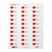 POPPY Collectie 06 Retouradreslabels Etiket (Full Sheet)