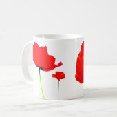 POPPY Collectie 06 Witte keramische Mok (Voorkant links)