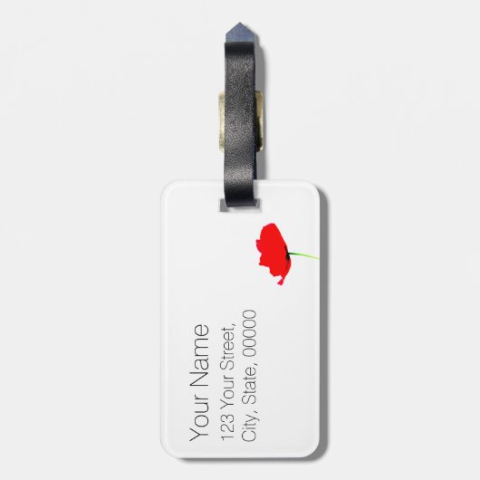 POPPY COLLECTIE 1 BAGAGELABEL MOEDERDAG (Achterkant verticaal)