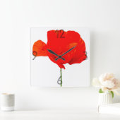 POPPY Collection 06 Wall Clock Vierkante Klok (Huis)