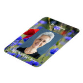Poppy Cornflower Meadow Memorial Pocket Keepsake Magneet (Linkerzijde)