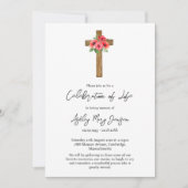 Poppy Cross Celebration of Life Funeral Kaart (Voorkant)