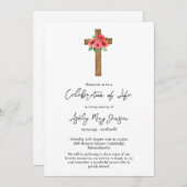 Poppy Cross Celebration of Life Funeral Kaart (Voorkant / Achterkant)