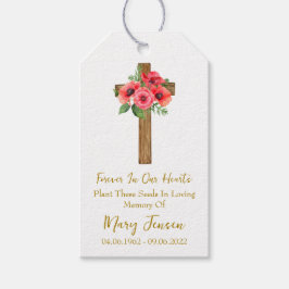 Poppy Cross Memorial Funeral Seed Packet Cadeaulabel