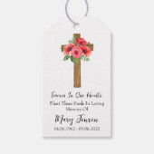 Poppy Cross Memorial Funeral Seed Packet Cadeaulabel (Voorkant)
