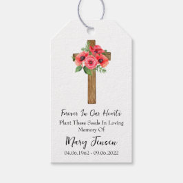 Poppy Cross Memorial Funeral Seed Packet Cadeaulabel