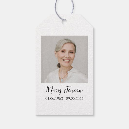 Poppy Cross Memorial Funeral Seed Packet  Cadeaulabel (Achterkant)