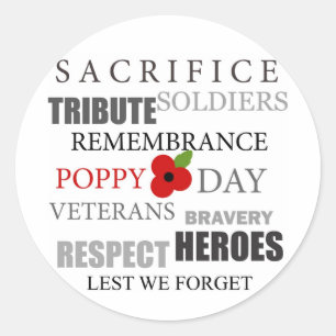 Poppy dag woorden - Sticker