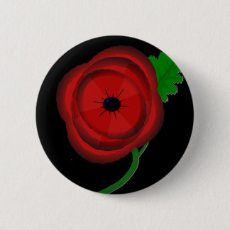 Poppy day - badge ronde button 5,7 cm