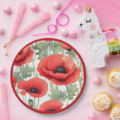 Poppy Day Paper Borden Papieren Bordje (Feest)