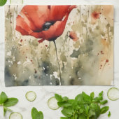 Poppy Day v.2 Theedoek (Gevouwen)