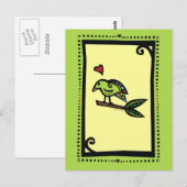 "POPPY" DE LAGE VOGELS BRIEFKAART (Voorkant / Achterkant)