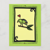 "POPPY" DE LAGE VOGELS BRIEFKAART (Voorkant)