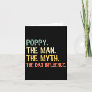 Poppy De Man De Mythe De D Invloed Grappig Retro Kaart