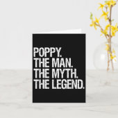 Poppy De Man De Mythe De Legende Grappige Vader Ge Kaart (Gele Bloem)