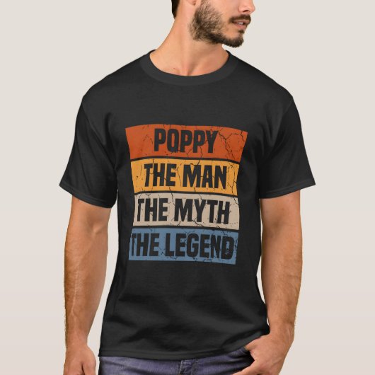 Poppy De Mythe De Legende Grootvader Vader'S T-shirt (Voorkant)