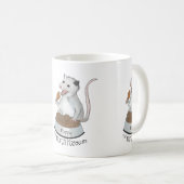 Poppy de Porch Possum Coffee Mok, wit Koffiemok (Voorkant rechts)