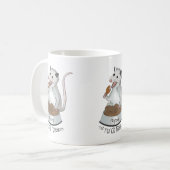 Poppy de Porch Possum Coffee Mok, wit Koffiemok (Voorkant links)