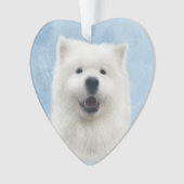 Poppy de samojeed ornament (voorkant)