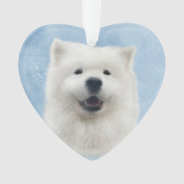Poppy de samojeed ornament