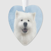 Poppy de samojeed ornament (voorkant)