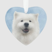 Poppy de samojeed ornament (voorkant)